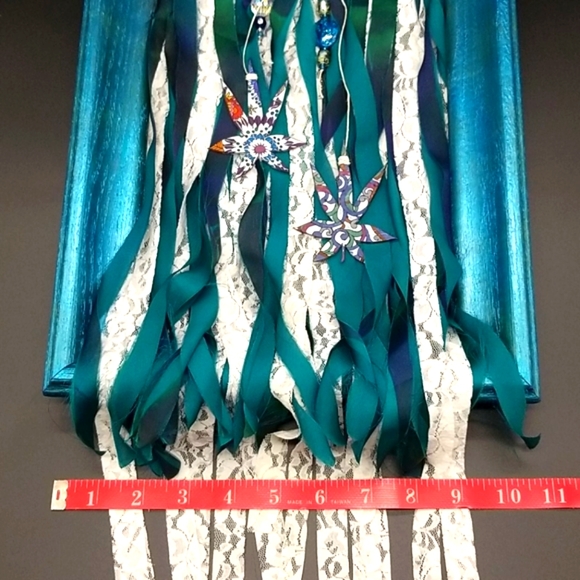 Hand Crafted Upcycled Frame with Hand Drawn Cannabis Leaves - Picture 8 of 8